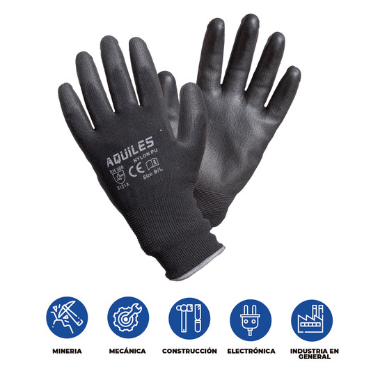 GUANTES NYLON PU